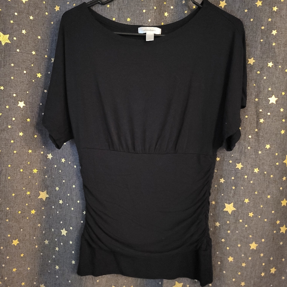 Dressbarn | Black Short Sleeve Top Small
